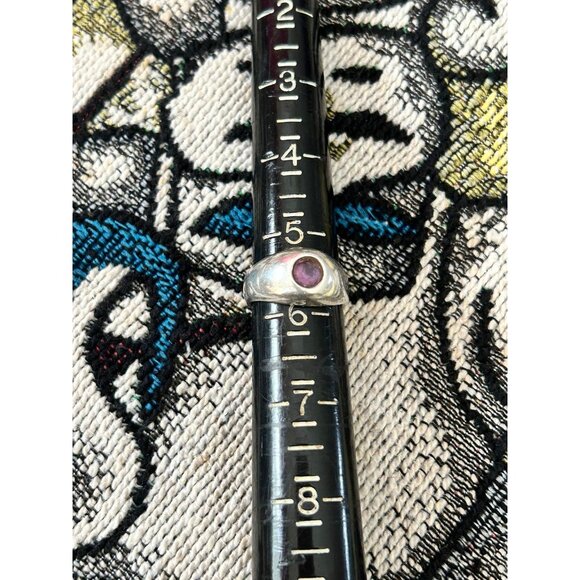 Silver 924 Amethyst Ring (Sz 5.5) - Picture 5 of 5